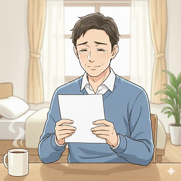 給付金が受けとれた男性