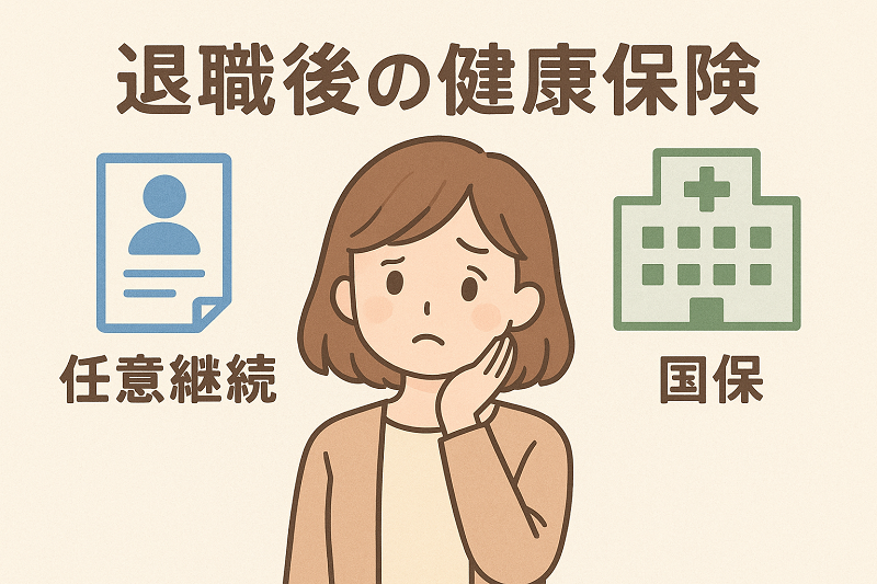 任意保険か国保か迷う女性